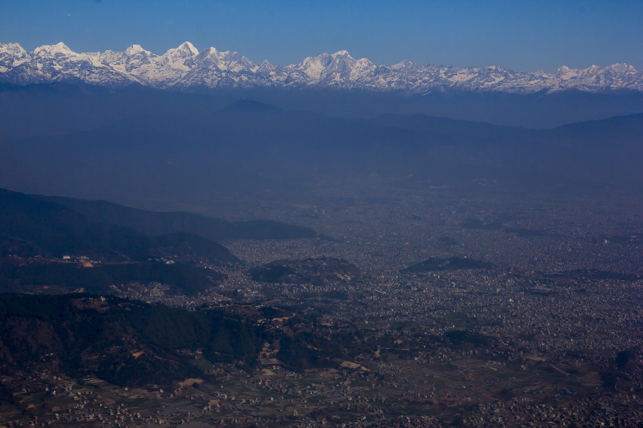 Kathmandu Valley and its sorrounding Mountains